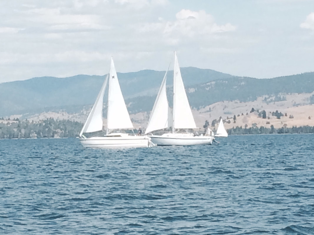 Sailing on Flathead Lake